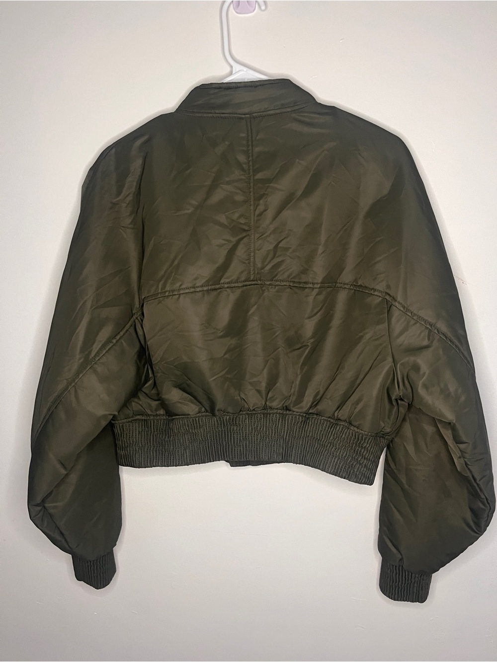 Zara Cropped Bomber Jacket NWOT SIZE S - Picture 9 of 10